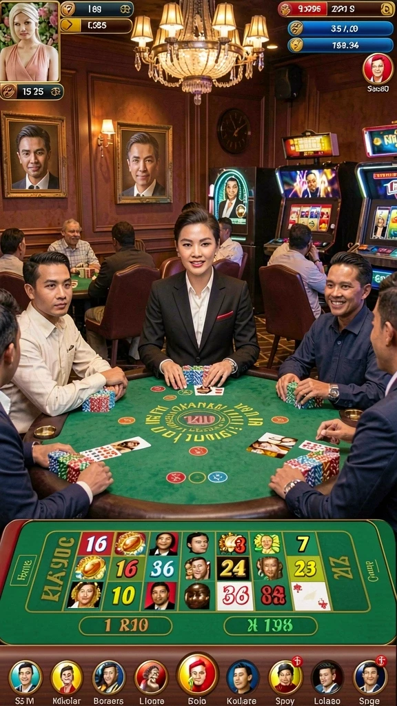qqstar - Fitur multiplayer yang memungkinkan bermain bersama teman.