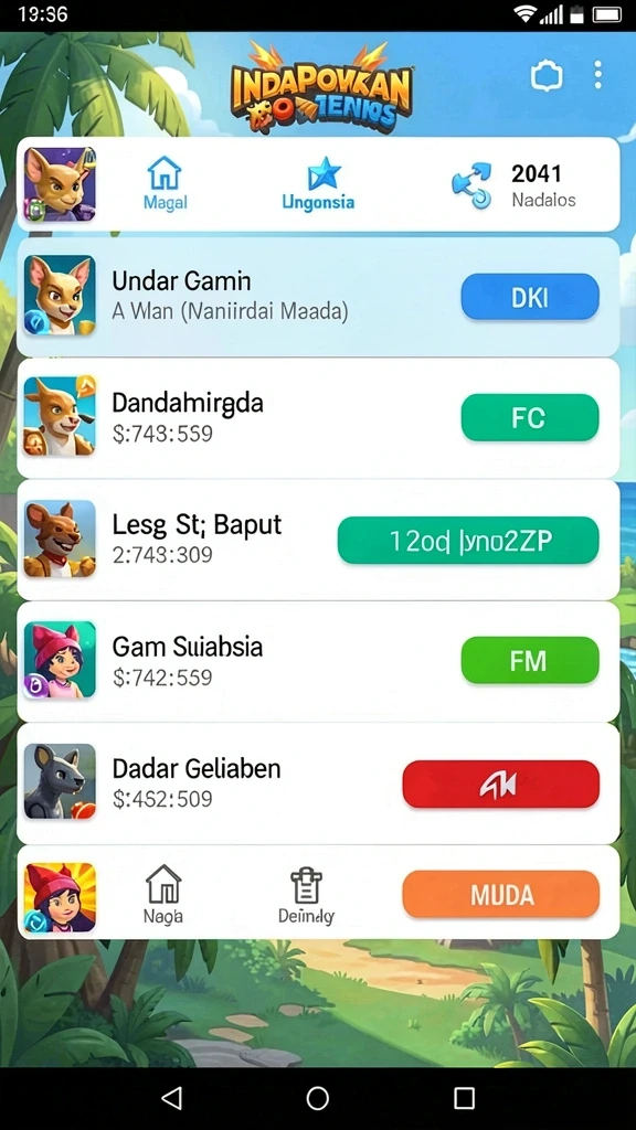tempur99 - Tampilan antarmuka yang intuitif dan mudah digunakan.